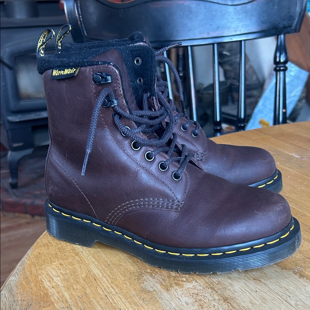 Dr. Martens Dark Brown Leather Boots